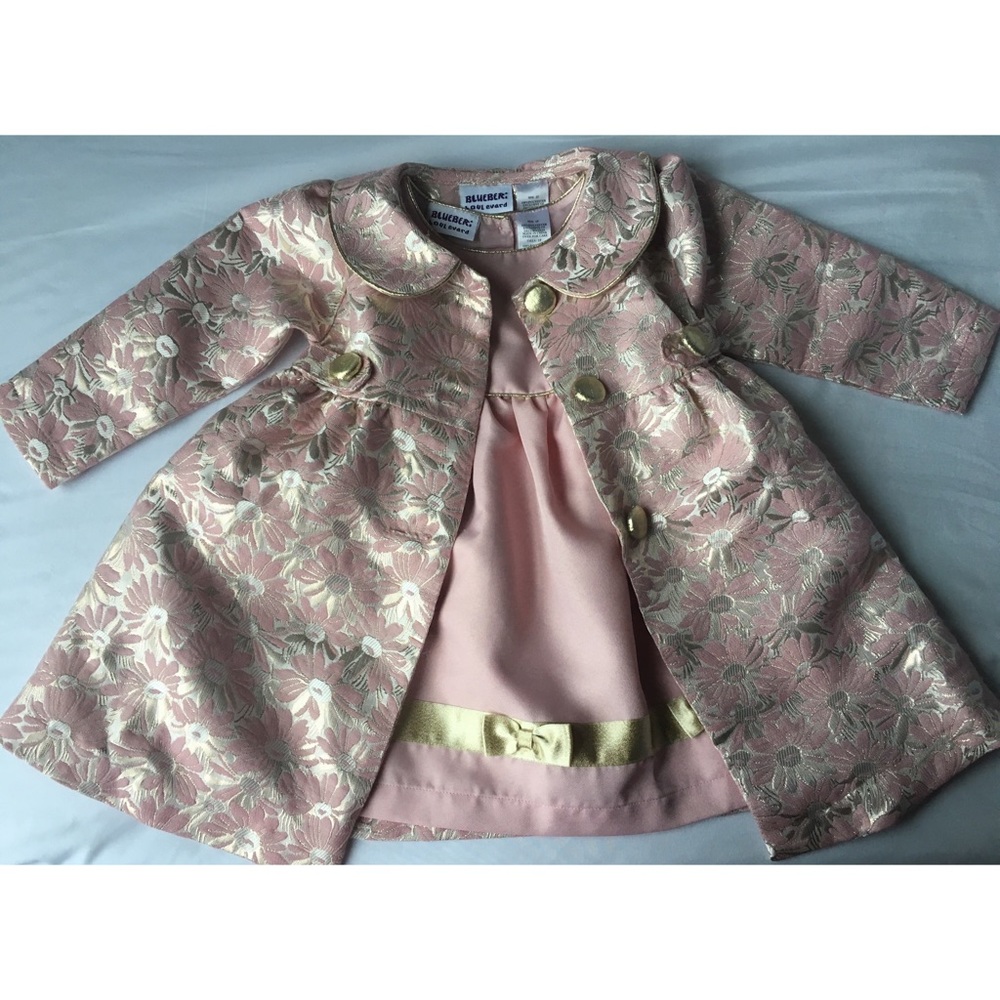 SOLD!! Rose Gold Dress & Coat